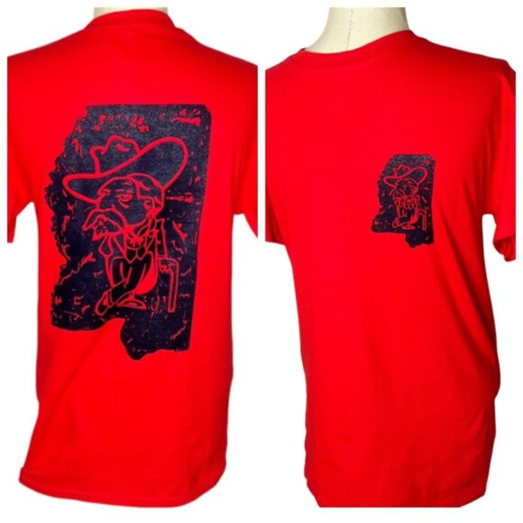 Gildan Other - NWOT Ole Miss T-Shirt Unisex Size S Red Colonel Reb University of Mississippi